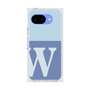 プレミアムスクエアケース［ オリジナル - initial two tone - W blue ］