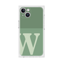 プレミアムスクエアケース［ オリジナル - initial two tone - W green ］