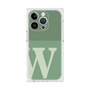 プレミアムスクエアケース［ オリジナル - initial two tone - W green ］