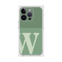 プレミアムスクエアケース［ オリジナル - initial two tone - W green ］