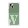 プレミアムスクエアケース［ オリジナル - initial two tone - W green ］