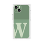 プレミアムスクエアケース［ オリジナル - initial two tone - W green ］