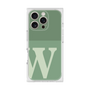 プレミアムスクエアケース［ オリジナル - initial two tone - W green ］