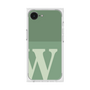プレミアムスクエアケース［ オリジナル - initial two tone - W green ］