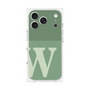 プレミアムスクエアケース［ オリジナル - initial two tone - W green ］