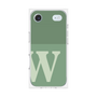 プレミアムスクエアケース［ オリジナル - initial two tone - W green ］