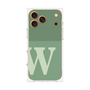 プレミアムスクエアケース［ オリジナル - initial two tone - W green ］