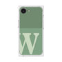 プレミアムスクエアケース［ オリジナル - initial two tone - W green ］