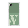 プレミアムスクエアケース［ オリジナル - initial two tone - W green ］