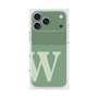 プレミアムスクエアケース［ オリジナル - initial two tone - W green ］