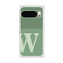 プレミアムスクエアケース［ オリジナル - initial two tone - W green ］