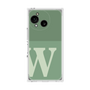 プレミアムスクエアケース［ オリジナル - initial two tone - W green ］