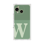 プレミアムスクエアケース［ オリジナル - initial two tone - W green ］