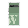 プレミアムスクエアケース［ オリジナル - initial two tone - W green ］