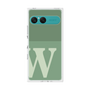 プレミアムスクエアケース［ オリジナル - initial two tone - W green ］