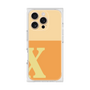プレミアムスクエアケース［ オリジナル - initial two tone - X orange ］
