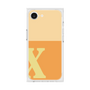 プレミアムスクエアケース［ オリジナル - initial two tone - X orange ］