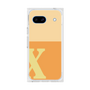 プレミアムスクエアケース［ オリジナル - initial two tone - X orange ］