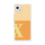プレミアムスクエアケース［ オリジナル - initial two tone - X orange ］