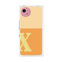 プレミアムスクエアケース［ オリジナル - initial two tone - X orange ］