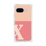 プレミアムスクエアケース［ オリジナル - initial two tone - X pink ］