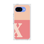 プレミアムスクエアケース［ オリジナル - initial two tone - X pink ］