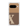 プレミアムスクエアケース［ オリジナル - initial two tone - X brown ］