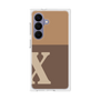プレミアムスクエアケース［ オリジナル - initial two tone - X brown ］