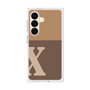 プレミアムスクエアケース［ オリジナル - initial two tone - X brown ］