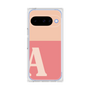 プレミアムスクエアケース［ オリジナル - initial two tone - A pink ］
