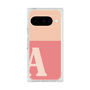 プレミアムスクエアケース［ オリジナル - initial two tone - A pink ］