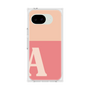 プレミアムスクエアケース［ オリジナル - initial two tone - A pink ］