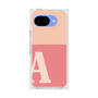 プレミアムスクエアケース［ オリジナル - initial two tone - A pink ］