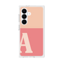 プレミアムスクエアケース［ オリジナル - initial two tone - A pink ］