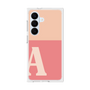 プレミアムスクエアケース［ オリジナル - initial two tone - A pink ］