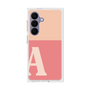 プレミアムスクエアケース［ オリジナル - initial two tone - A pink ］