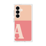 プレミアムスクエアケース［ オリジナル - initial two tone - A pink ］