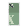 プレミアムスクエアケース［ オリジナル - initial two tone - X green ］