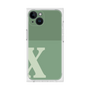 プレミアムスクエアケース［ オリジナル - initial two tone - X green ］