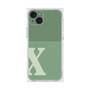 プレミアムスクエアケース［ オリジナル - initial two tone - X green ］