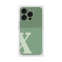プレミアムスクエアケース［ オリジナル - initial two tone - X green ］