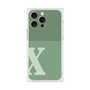 プレミアムスクエアケース［ オリジナル - initial two tone - X green ］