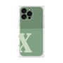 プレミアムスクエアケース［ オリジナル - initial two tone - X green ］