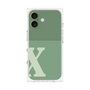 プレミアムスクエアケース［ オリジナル - initial two tone - X green ］