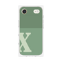 プレミアムスクエアケース［ オリジナル - initial two tone - X green ］
