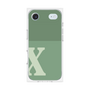プレミアムスクエアケース［ オリジナル - initial two tone - X green ］