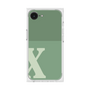 プレミアムスクエアケース［ オリジナル - initial two tone - X green ］