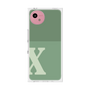 プレミアムスクエアケース［ オリジナル - initial two tone - X green ］