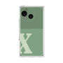 プレミアムスクエアケース［ オリジナル - initial two tone - X green ］