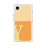 プレミアムスクエアケース［ オリジナル - initial two tone - Y orange ］
